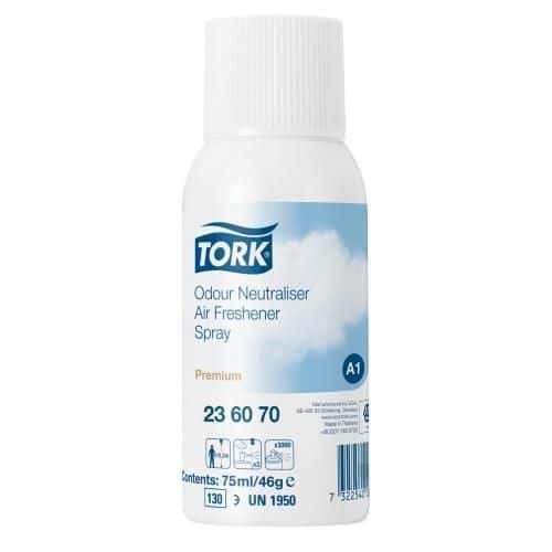 Neutralizér zápachu do osvěžovače vzduchu Tork PREMIUM A1 Tork nabízí výběr parfemovaných osvěžovačů vzduchu pro místa