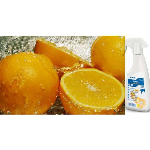 Osvěžovač vzduchu Xense Orange Fresh 500ml Rychle a účinně odstraňuje nepříjemné pachy. Zanechává dlouhotrvající svěží ovocnou vůni. Ideální pro osvěžení vzduchu v kancelářích