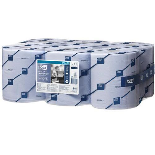 Papírové ručníky v roli Tork Reflex M4 1vrstva modré