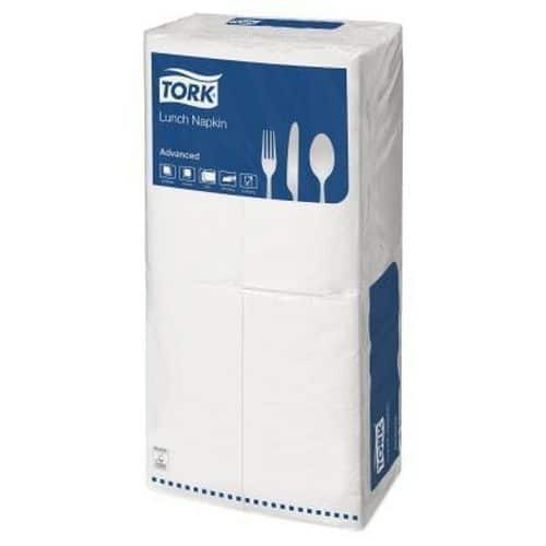 Papírové ubrousky Tork 2vrstvy 33x33cm bílé 1/8