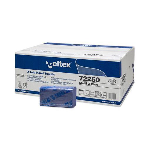Papírové ručníky skládané Celtex MULTI BLUE