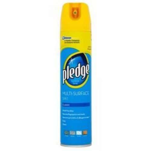 Pronto Pledge 5v1 Multi Classic 250ml modré Pronto Pledge multifunkční sprej 5v1 classic 250 ml. Dokonale čistí a odstraňuje prach