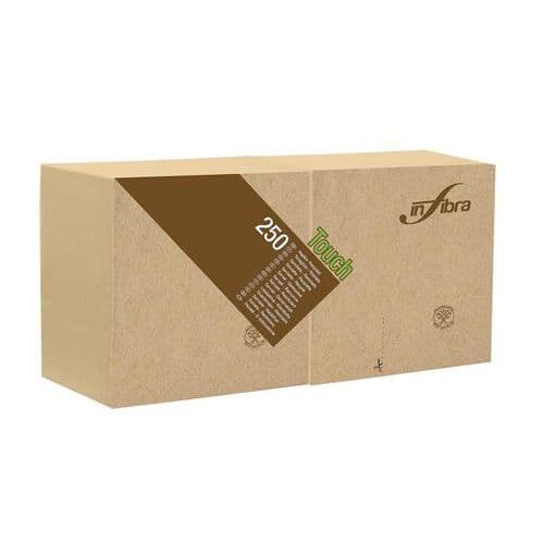 Koktejlové ubrousky BIO-EKO Infibra 2vrstvy 25x25cm