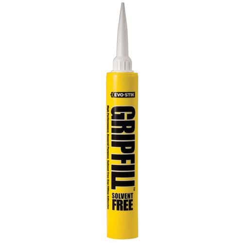 Lepidlo Evo-Stik GRIPFILL Bílé lepidlo bez obsahu organických rozpouštědel určené pro přesnou práci.<br />Dlouhotrvající přilnavost