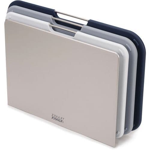 Prkénka na krájení Nest Chop 3x – zelená Sada 3 prkének na krájení 26x19 cm se stojanem <br />Sada prkének na krájení v atraktivním stojanu. <br />Prkénka a stojan mají protiskluzovou základnu a rukojeť z nerezové oceli
