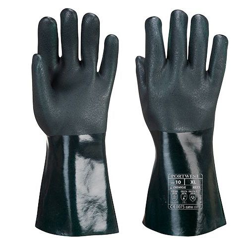 Dvakrát máčené PVC rukavice 35cm