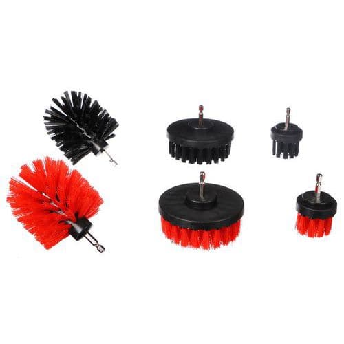 Sada kartáčů na vrtačku pro čištění auta CAR DETAILING DRILL BRUSH 6