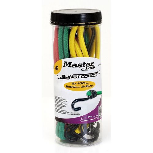 Set upínací gumy s háčky Master Lock