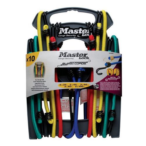 Set upínací gumy s háčky Master Lock