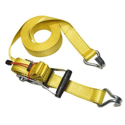 Upínací popruh s ráčnou a háčky Master Lock 825cm Upínací popruh s ráčnou zakončený vysokopevnostními háčky.<br />Délka popruhu 8 250 mm