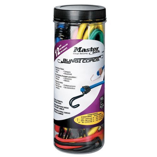 Set upínací gumy s háčky Master Lock