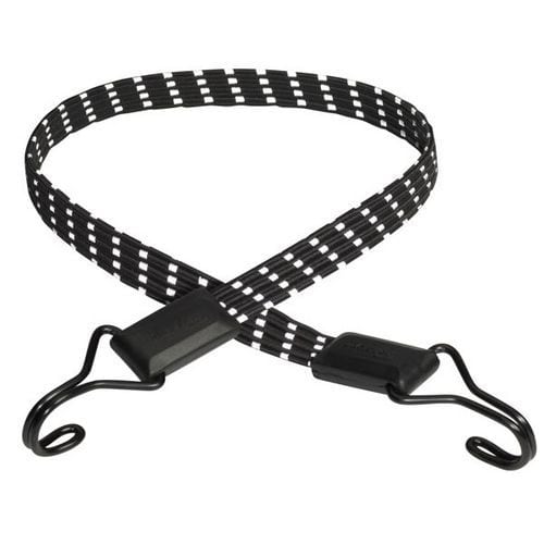 Upínací guma plochá reflexní Master Lock 80cm Plochá upínací guma zakončená háčky.<br />Délka gumy 800 mm