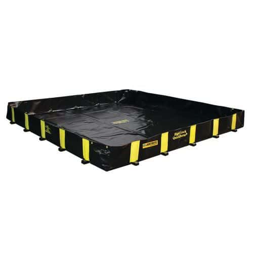 Velkoobjemová záchytná vana Justrite RIGID-LOCK QUICKBERM®