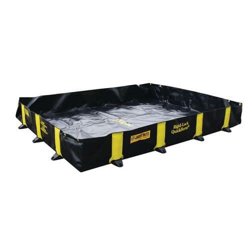 Velkoobjemová záchytná vana Justrite RIGID-LOCK QUICKBERM®