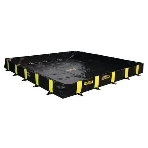 Velkoobjemová záchytná vana Justrite RIGID-LOCK QUICKBERM®