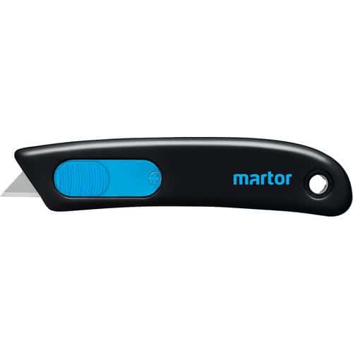 Jednorázový bezpečnostní nůž Martor Secunorm Smartcut Jednorázový bezpečnostní nůž Secunorm Smartcut se snadno ovládá a má poloautomatické zasouvání čepele.<br />Je vhodný pro praváky i leváky