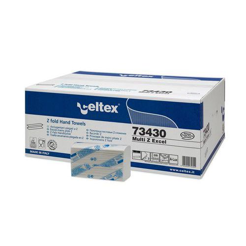 Papírové ručníky skládané Celtex Multi Z Excel Interfold 3vrstvy