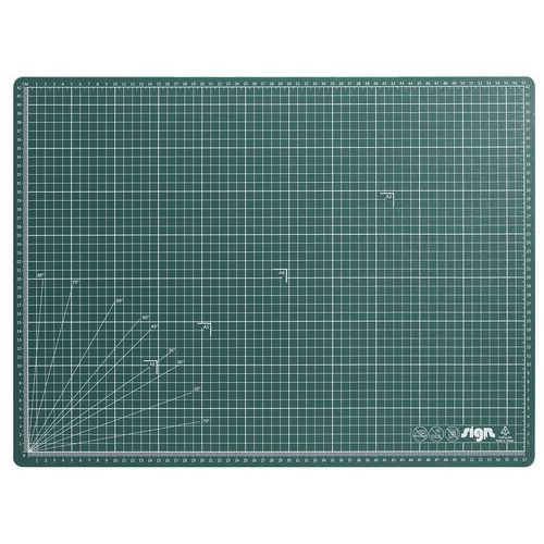 Řezací podložka 60 x 45 cm Víceúčelová řezací podložka bez obsahu toxických látek vyrobená z materiálu bez obsahu DEHP.<br />Tři vrstvy různých textur: dvě vrstvy TPE (vnější) a jedna vrstva PP (vnitřní).<br />Vysoce kvalitní regenerační povrch: když se do gumy vloží čepel