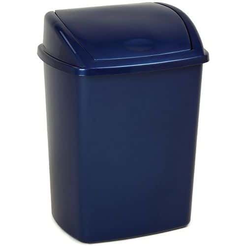 Odpadkový koš s výklopným víkem 15 l modrý Plastový odpadkový koš s výklopným víkem.