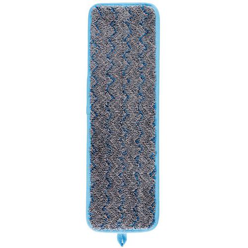 Vytírací mop HYGEN z mikrovlákna 40 cm modrý Mop z mikrovlákna nejvyšší kvality s klikatými pruhy pro mokré použití.<br />Až o 90 % nižší spotřeba vody než u tradičních mopů na mokré mytí.<br />40cm mycí mopy jsou šedé s barevným lemováním (červeným