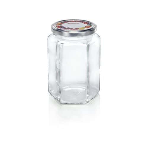 Šestihranná sklenice 770ml Zavařovací sklenice se šroubovacím víkem
