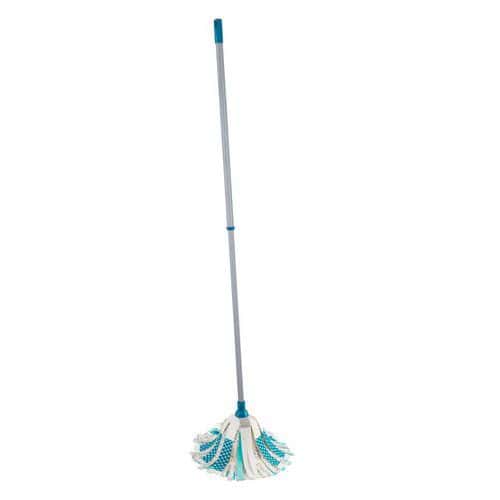 Power Mop 3v1 s teleskopickou tyčí Mop s teleskopickou tyčí a s hlavicí ze 3 druhů čistících třásní. Vrchní třásně jsou z vysoce absorbčního mikrovlákna