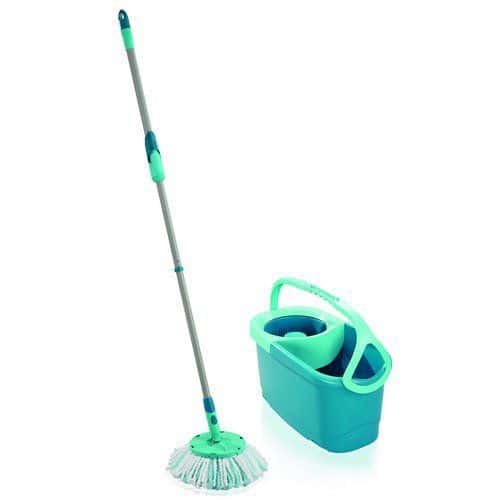 Set Rotation Disc Mop Ergo Rotační úklidový set určený pro mytí podlah bez kontaktu rukou a špinavé vody. Ideální na dlažbu a kamenné podlahy. Rotační systém umístěný přímo v držadle