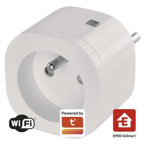 WiFi zásuvka GoSmart IP-3001F Wifi zásuvka s časovačem je ideální pro nastavení zapnutí a vypnutí jakýchkoliv elektrických spotřebičů.<br />Chytrá zásuvka IP-3001F umožňuje ovládat připojené spotřebiče odkudkoliv pomocí mobilního telefonu či tabletu.<br />Pouhým kliknutím v aplikaci EMOS GoSmart na dálku vypnete nebo zapnete své spotřebiče.<br />Možnost výběru mezi manuálním a automatickým ovládáním zásuvky.<br />Díky funkci časovače si můžete automatizovat provoz do zásuvky připojených spotřebičů na konkrétní čas a den.<br />Funkce odpočtu vám pomůže nastavit automatické zapnutí či vypnutí.<br />Funkce odložené vypnutí.<br />Sledování celkové spotřeby připojených zařízení.<br />Zásuvka je vybavena přehlednou indikací stavu
