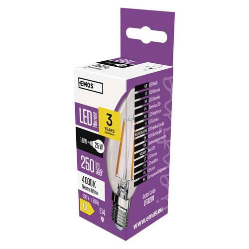 LED žárovka Filament svíčka