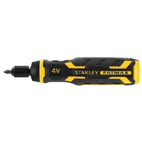 Šroubovák FATMAX s elektrickým pohonem Šroubovák FATMAX se 4voltovým napájením a 300 otáčkami za minutu pro snížení únavy při práci s nízkým točivým momentem.<br />Získejte až 1000 šroubovacích aplikací díky baterii s kapacitou 1