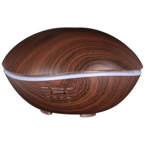 Aroma difuzer Stone tmavé dřevo 500ml SIXTOL Nádherně provoní své okolí<br />Stylový interiérový doplněk<br />Přemění vodu na vodní páru pomocí ultrazvuku