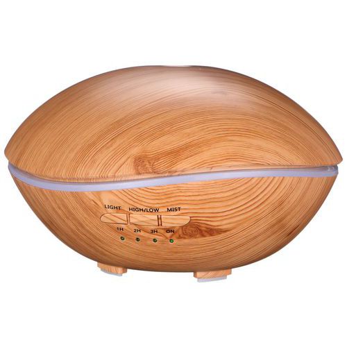 Aroma difuzer Stone světlé dřevo 500ml SIXTOL Nádherně provoní své okolí<br />Stylový interiérový doplněk<br />Přemění vodu na vodní páru pomocí ultrazvuku