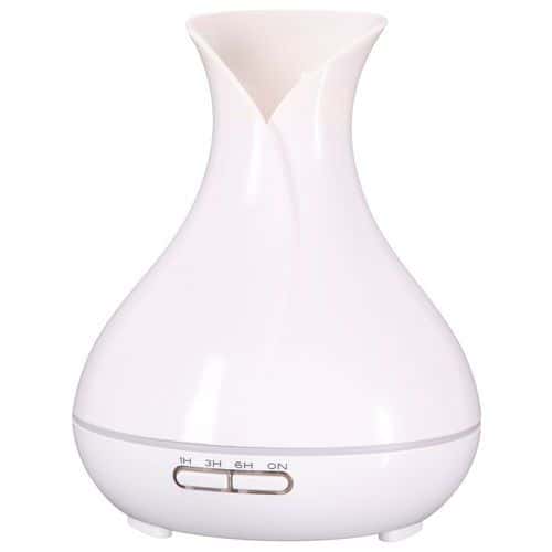 Aroma difuzer Vulcan bílý lesk 350ml SIXTOL Nádherně provoní své okolí<br />Stylový interiérový doplněk<br />Přemění vodu na vodní páru pomocí ultrazvuku