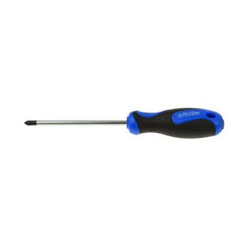Křížový šroubovák ph 1 x 100mm GEKO Vyrobeno ze silné chrom vanadiové oceli<br />Magnetická špička<br />Rukojeť s praktickým otvorem k zavěšení<br />Rukojeť s měkkým úchopem ze dvou materiálů (plast + guma)