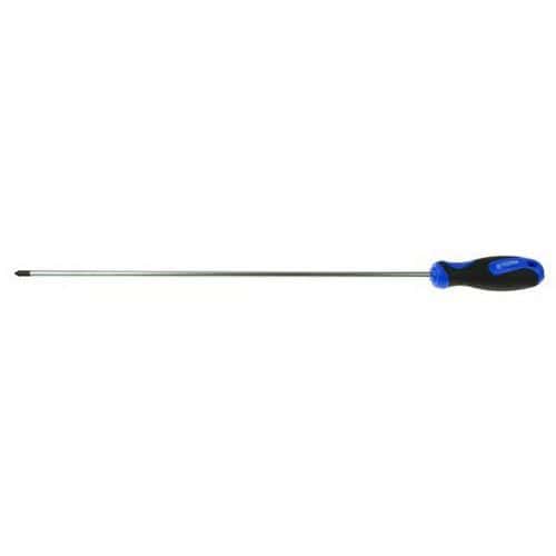 Křížový šroubovák ph 2 x 400mm GEKO Vyrobeno ze silné chrom vanadiové oceli<br />Magnetická špička<br />Rukojeť s praktickým otvorem k zavěšení<br />Rukojeť s měkkým úchopem ze dvou materiálů (plast + guma)