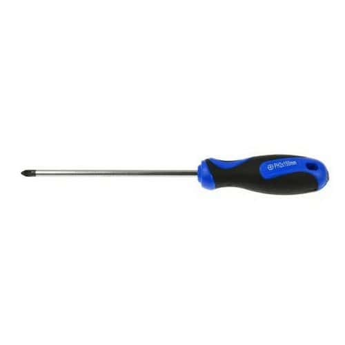 Křížový šroubovák ph 2 x 150mm GEKO Vyrobeno ze silné chrom vanadiové oceli<br />Magnetická špička<br />Rukojeť s praktickým otvorem k zavěšení<br />Rukojeť s měkkým úchopem ze dvou materiálů (plast + guma)