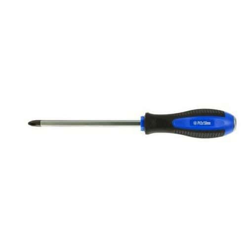 Křížový šroubovák ph 3 x 150mm GEKO Vyrobeno ze silné chrom vanadiové oceli<br />Magnetická špička<br />Rukojeť s praktickým otvorem k zavěšení<br />Rukojeť s měkkým úchopem ze dvou materiálů (plast + guma)