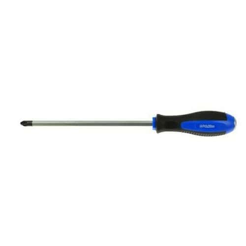 Křížový šroubovák ph 3 x 200mm GEKO Vyrobeno ze silné chrom vanadiové oceli<br />Magnetická špička<br />Rukojeť s praktickým otvorem k zavěšení<br />Rukojeť s měkkým úchopem ze dvou materiálů (plast + guma)