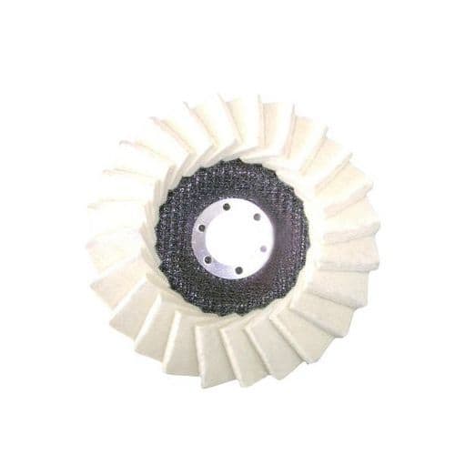 Lamelový kotouč překládaný 125mm GEKO Kvalitní lamelový kotouč přakládaný s průměrem 125 mm vhodný pro výrobky vyrobené z kyselinovzdorné oceli