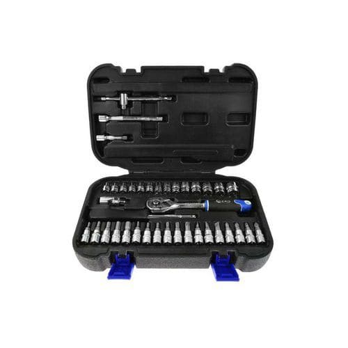 Gola sada 1/4" 38ks GEKO 1x klíč T typu 110mm<br />1x kardanový kloub 1/4<br />1x ráčna 1/4