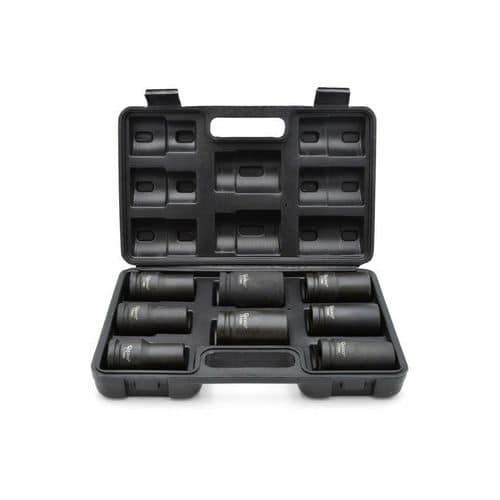 Sada rázových nástrčných hlavic 3/4"17-32mm GEKO 17mm<br />19mm<br />21mm<br />22mm<br />24mm<br />27mm<br />30mm<br />32mm