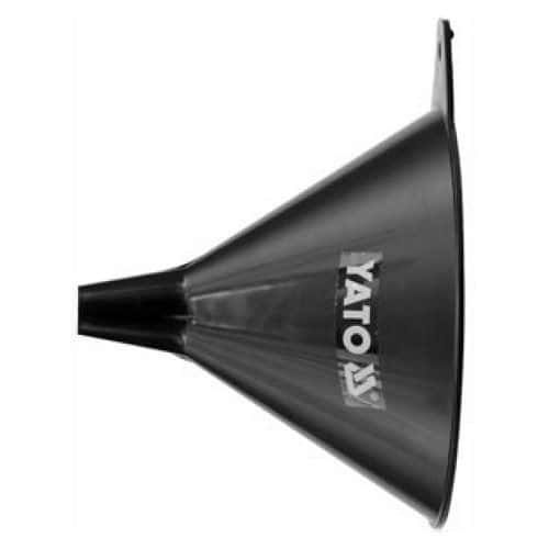 Trychtýř plastový 135mm YATO Plastový trychtýř s průměrem nálevky 135 mm.<br />Využijete jej při nalévání benzinu