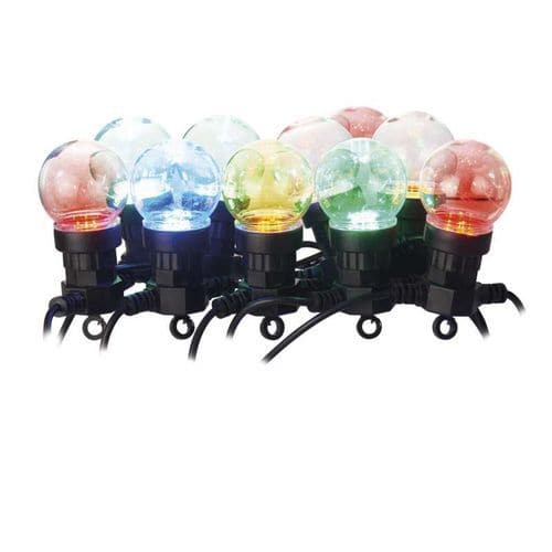 LED světelný řetěz - 10x párty žárovky