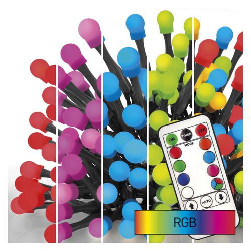 LED vánoční cherry řetěz - kuličky
